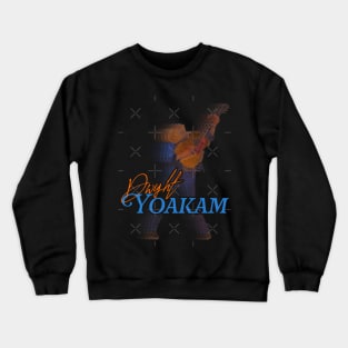 Dwight Yoakam Retro Country Icon Tribute Crewneck Sweatshirt